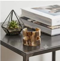 Natural Horn Minimalist Cuff Bracelet
