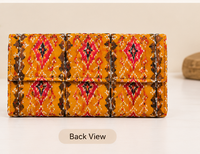 Ornate Paisley Tooled Leather Wallet