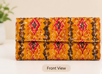 Ornate Paisley Tooled Leather Wallet