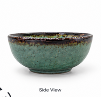 Emerald Glaze Ceramic Serving Bowl
