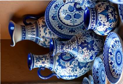 Blue Pottery
