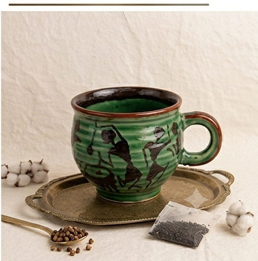 Warli Folk Art Ceramic Mug