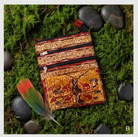 Artisanal Elephant Motif Tooled Leather Crossbody Bag