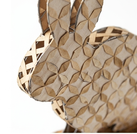 Handcrafted Mother of Pearl Rabbit Figurine