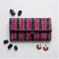Vibrance Geo-Pattern Foldover Wallet