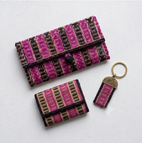 Vibrance Geo-Pattern Foldover Wallet