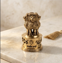 Handcrafted Brass Ashoka Lion Capital Decorative Figurine
