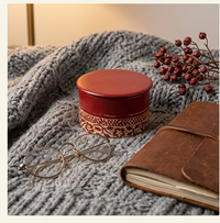 Artisanal Red Lacquer Decorative Box