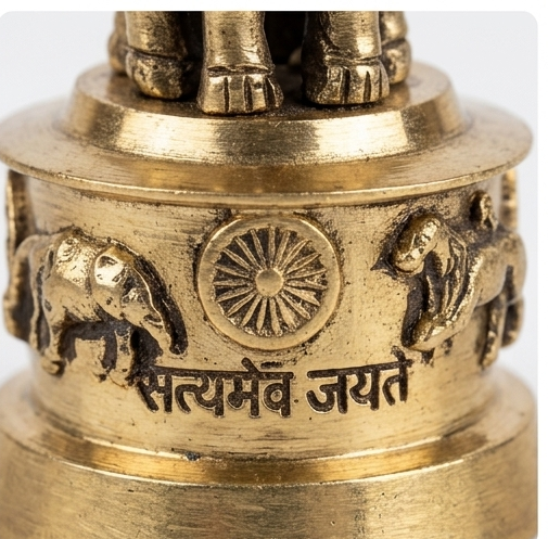 Handcrafted Brass Ashoka Lion Capital Showpiece