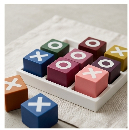 Spectrum Palette Ceramic Tic-Tac-Toe Executive Game Set
