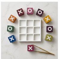 Spectrum Palette Ceramic Tic-Tac-Toe Executive Game Set