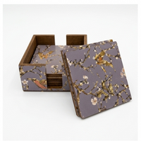 Handcrafted Terrazzo Resin Coaster Set