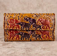 Heritage Folk Art Foldover Wallet