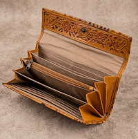 Heritage Folk Art Foldover Wallet