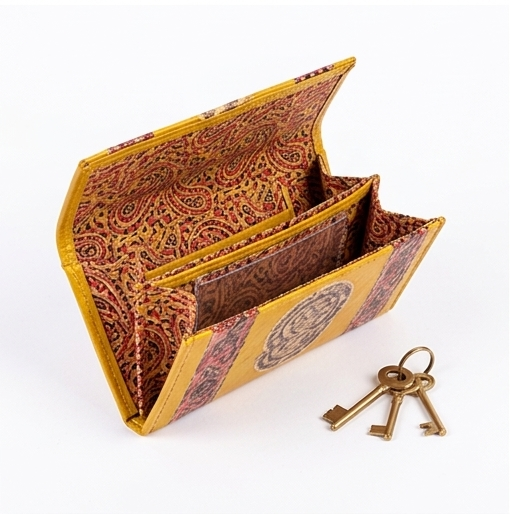 Sunburst Artisan Foldover Wallet