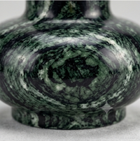Verde Guatemala Green Marble Sculptural Vase