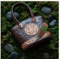 Artisanal Tooled Leather Tote Bag