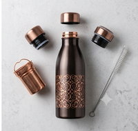Aethelgard Baroque Pure Copper Artisan Hydration Bottle