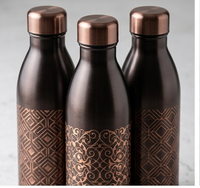 Aethelgard Baroque Pure Copper Artisan Hydration Bottle