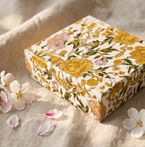 Handcrafted Floral Resin Coaster Set