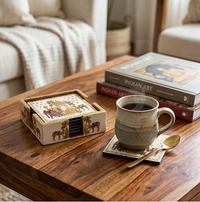 Royal Heritage Coaster Set with Holder