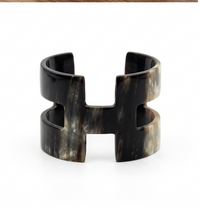 Handcrafted Horn Architectural Cuff Bracelet