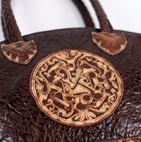 Handcrafted Tribal Pattern Leather Clutch Wallet