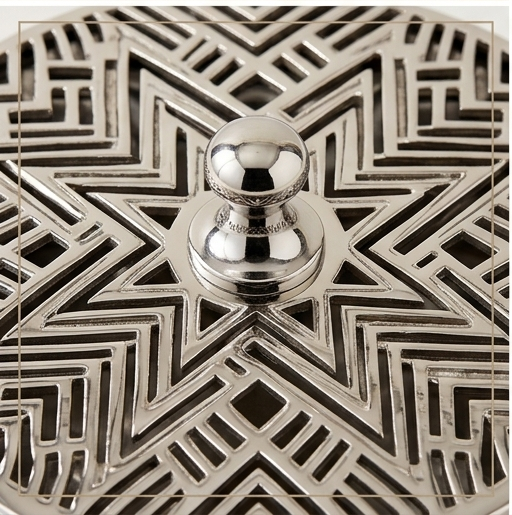 Geometric Inlaid Storage Jar