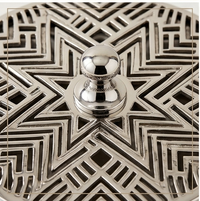 Geometric Inlaid Storage Jar