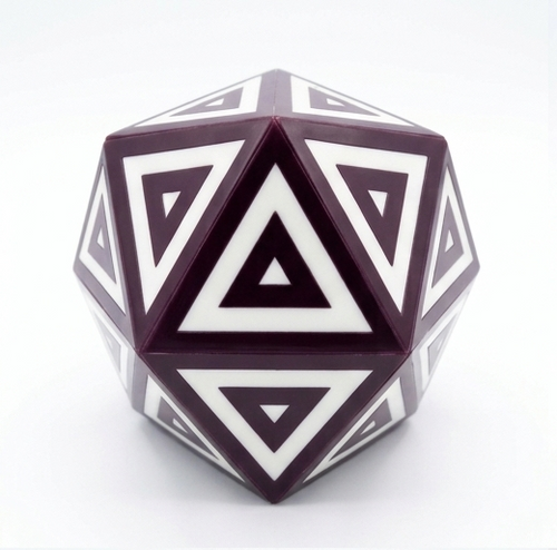 Geometric Resin Decorative Box – Triangular Pattern Polyhedral Storage