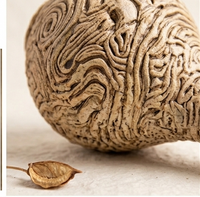 Hand-Woven Natural Fiber Decorative Vase
