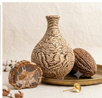 Hand-Woven Natural Fiber Decorative Vase