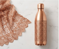 Aethelgard Baroque Pure Copper Artisan Hydration Bottle – High-Shine Finish