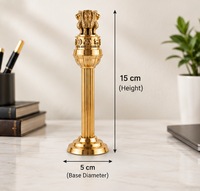 Ashoka Lion Capital Brass Decorative Stand – National Emblem Inspired Artifact