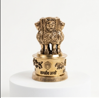 Handcrafted Brass Ashoka Lion Capital Showpiece