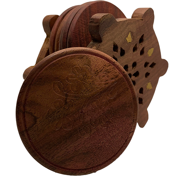 buy wooden coaster set online at best prices in india