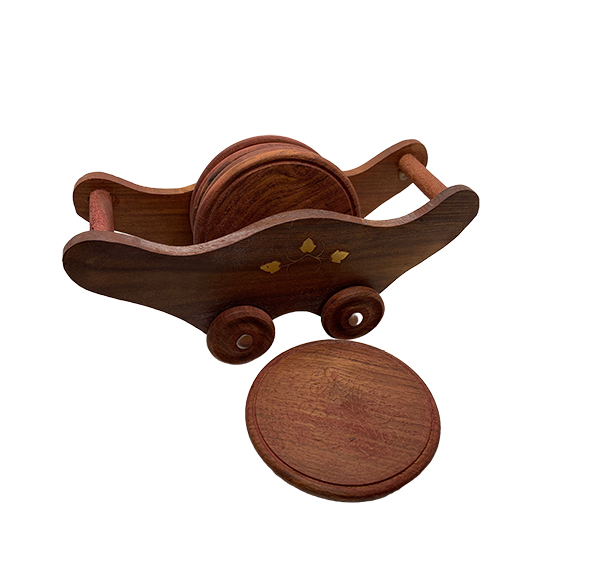 buy aesthetic coaster (wooden) online in india