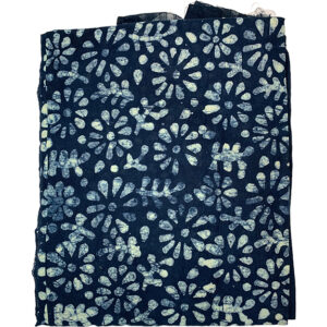 Printed Cotton Suit, Navy