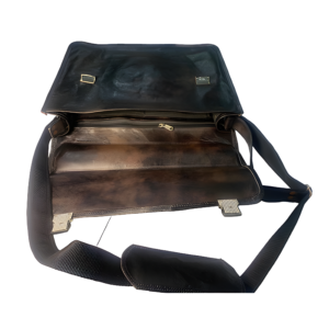 Black Leather Laptop Bag