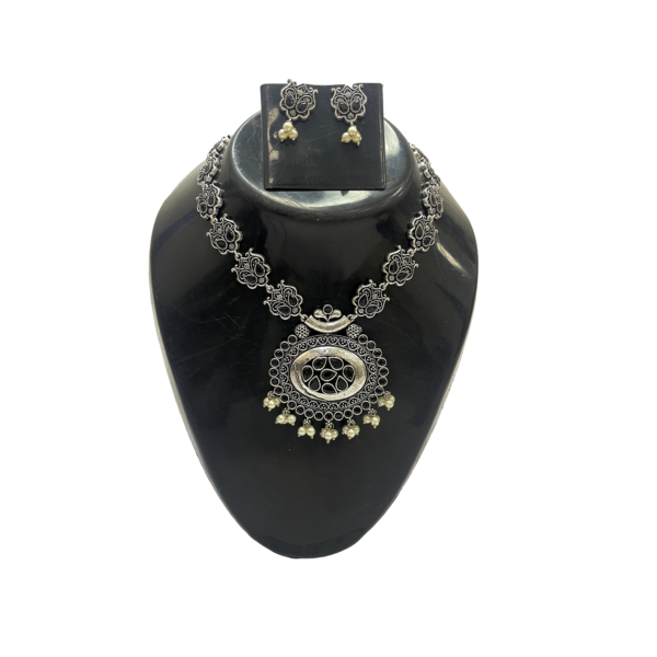 Aesthetic German Silver Necklace for Women