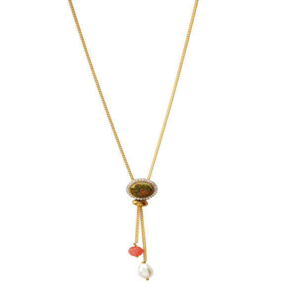 Aurora Hued Lariat- Gold