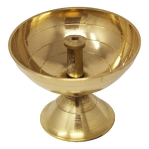 Artycraftz Brass Kamal Akhand Diya Oil Lamp Lotus Shaped Long-Burning Deepak for Pooja & Spiritual Ambience