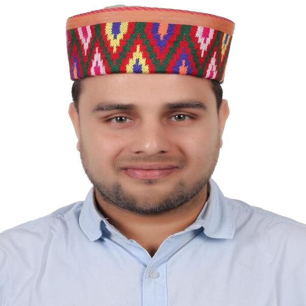 Shoogloo Authentic Woollen Beige Kullu Kinnauri Cap Traditional Himachali Pahadi Topi